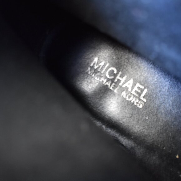 Michael Kors Women Channing Waterproof Black Rain Platform Lug Sole Boots - Picture 11 of 11